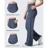 image:imageG4Free EverGoing Yoga Pants Women Wide Leg Pants with Pockets High Waist Stretch Dress Casual Sweatpants PetiteRegularTallNavy Stripe