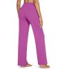 image:imageG4Free EverGoing Yoga Pants Women Wide Leg Pants with Pockets High Waist Stretch Dress Casual Sweatpants PetiteRegularTallPotent Purple