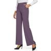 image:imageG4Free EverGoing Yoga Pants Women Wide Leg Pants with Pockets High Waist Stretch Dress Casual Sweatpants PetiteRegularTallPotent Purple
