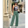 image:imageG4Free EverGoing Yoga Pants Women Wide Leg Pants with Pockets High Waist Stretch Dress Casual Sweatpants PetiteRegularTallSage Green