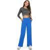 image:imageG4Free EverGoing Yoga Pants Women Wide Leg Pants with Pockets High Waist Stretch Dress Casual Sweatpants PetiteRegularTallStrong Blue