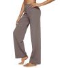 image:imageG4Free EverGoing Yoga Pants Women Wide Leg Pants with Pockets High Waist Stretch Dress Casual Sweatpants PetiteRegularTallTaupe