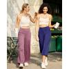 image:imageG4Free EverGoing Yoga Pants Women Wide Leg Pants with Pockets High Waist Stretch Dress Casual Sweatpants PetiteRegularTallVelvet Dust