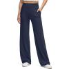 image:imageG4Free BareFeel High Stretch Wide Leg Pants for Women Soft Comfy Casual Yoga Pants with Pockets PetiteRegularTallDark Navy