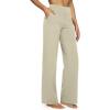 image:imageG4Free EverGoing Yoga Pants Women Wide Leg Pants with Pockets High Waist Stretch Dress Casual Sweatpants PetiteRegularTallApricot