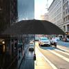 image:imageG4Free 46 Inch Windproof Umbrella for Rain Strong 8 Ribs Compact Reverse Folding Travel Umbrella Automatic Open Close Fits Car amp BackpackBlack