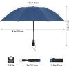 image:imageG4Free 46 Inch Windproof Umbrella for Rain Strong 8 Ribs Compact Reverse Folding Travel Umbrella Automatic Open Close Fits Car amp BackpackBlue