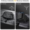 image:imageG4Free 46 Inch Windproof Umbrella for Rain Strong 8 Ribs Compact Reverse Folding Travel Umbrella Automatic Open Close Fits Car amp BackpackBlue