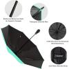 image:imageG4Free 46 Inch Windproof Umbrella for Rain Strong 8 Ribs Compact Reverse Folding Travel Umbrella Automatic Open Close Fits Car amp BackpackLake Blue