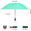 image:imageG4Free 46 Inch Windproof Umbrella for Rain Strong 8 Ribs Compact Reverse Folding Travel Umbrella Automatic Open Close Fits Car amp BackpackLake Blue