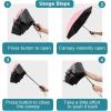 image:imageG4Free 46 Inch Windproof Umbrella for Rain Strong 8 Ribs Compact Reverse Folding Travel Umbrella Automatic Open Close Fits Car amp BackpackPink