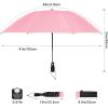 image:imageG4Free 46 Inch Windproof Umbrella for Rain Strong 8 Ribs Compact Reverse Folding Travel Umbrella Automatic Open Close Fits Car amp BackpackPink