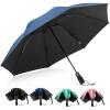 image:imageG4Free 46 Inch Windproof Umbrella for Rain Strong 8 Ribs Compact Reverse Folding Travel Umbrella Automatic Open Close Fits Car amp BackpackBlue