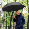 image:imageG4Free Wooden J Handle Umbrella 54 Inch Large Auto Open Classic Windproof Rain Stick Umbrellas for Men WomenBlack
