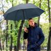 image:imageG4Free Wooden J Handle Umbrella 54 Inch Large Auto Open Classic Windproof Rain Stick Umbrellas for Men WomenBlue