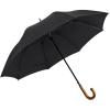 image:imageG4Free Wooden J Handle Umbrella 54 Inch Large Auto Open Classic Windproof Rain Stick Umbrellas for Men WomenBlack