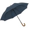 image:imageG4Free Wooden J Handle Umbrella 54 Inch Large Auto Open Classic Windproof Rain Stick Umbrellas for Men WomenBlue