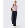 image:imageG4Free Lightbreeze Womens UPF 50 Sun Shirts Long Sleeve Crop Workout Tops Thumbholes Mock Neck Quater Zip Tees RunningLight Pink