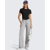 image:imageG4Free Womens Cropped Workout Tops Crewneck Short Sleeve TShirt Relaxed Fit Casual Athletic Waist Length TeesBlack