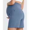 image:imageG4Free BareFeel Maternity Athletic Shorts with Pockets Over The Belly Workout Pants Comfy Summer Pregnancy ClothesBlue Gray