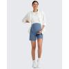 image:imageG4Free BareFeel Maternity Athletic Shorts with Pockets Over The Belly Workout Pants Comfy Summer Pregnancy ClothesBlue Gray