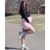 image:imageG4Free BareFeel Maternity Athletic Shorts with Pockets Over The Belly Workout Pants Comfy Summer Pregnancy ClothesPink