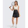 image:imageG4Free Chillwhisp Maternity Flowy Shorts for Women Pregnancy Skort with Pocket Builtin Brief LinerBlack