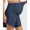 image:imageG4Free Chillwhisp Maternity Flowy Shorts for Women Pregnancy Skort with Pocket Builtin Brief LinerDark Navy
