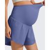 image:imageG4Free Chillwhisp Maternity Flowy Shorts for Women Pregnancy Skort with Pocket Builtin Brief LinerDusky Purple