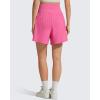 image:imageG4Free Chillwhisp Maternity Flowy Shorts for Women Pregnancy Skort with Pocket Builtin Brief LinerRosy Pink