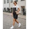 image:imageG4Free EverGoing Maternity Overalls with Pockets Adjustable Straps Pregnancy Wide Leg Jumpsuit Shorts Casual WorkBlack