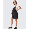 image:imageG4Free EverGoing Maternity Overalls with Pockets Adjustable Straps Pregnancy Wide Leg Jumpsuit Shorts Casual WorkBlack