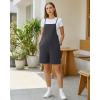 image:imageG4Free EverGoing Maternity Overalls with Pockets Adjustable Straps Pregnancy Wide Leg Jumpsuit Shorts Casual WorkDark Gray