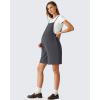 image:imageG4Free EverGoing Maternity Overalls with Pockets Adjustable Straps Pregnancy Wide Leg Jumpsuit Shorts Casual WorkDark Gray