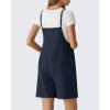 image:imageG4Free EverGoing Maternity Overalls with Pockets Adjustable Straps Pregnancy Wide Leg Jumpsuit Shorts Casual WorkDark Navy