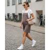 image:imageG4Free EverGoing Maternity Overalls with Pockets Adjustable Straps Pregnancy Wide Leg Jumpsuit Shorts Casual WorkTaupe