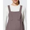image:imageG4Free ShiftReady Maternity Overalls Adjustable Strap Overalls Pregnancy Jumpsuits Wide Leg Pants with PocketsTaupe