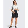 image:imageG4Free ShiftReady Maternity Work Shorts with Pockets Over The Belly Pregnancy Summer Office ClothesBlack