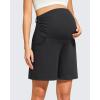 image:imageG4Free ShiftReady Maternity Work Shorts with Pockets Over The Belly Pregnancy Summer Office ClothesBlack