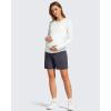 image:imageG4Free ShiftReady Maternity Work Shorts with Pockets Over The Belly Pregnancy Summer Office ClothesDark Gray