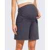 image:imageG4Free ShiftReady Maternity Work Shorts with Pockets Over The Belly Pregnancy Summer Office ClothesDark Gray
