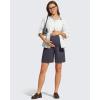 image:imageG4Free ShiftReady Maternity Work Shorts with Pockets Over The Belly Pregnancy Summer Office ClothesDark Gray