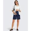 image:imageG4Free ShiftReady Maternity Work Shorts with Pockets Over The Belly Pregnancy Summer Office ClothesDark Navy