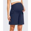 image:imageG4Free ShiftReady Maternity Work Shorts with Pockets Over The Belly Pregnancy Summer Office ClothesDark Navy