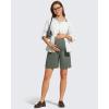 image:imageG4Free ShiftReady Maternity Work Shorts with Pockets Over The Belly Pregnancy Summer Office ClothesGray Sage