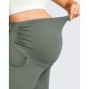image:imageG4Free ShiftReady Maternity Work Shorts with Pockets Over The Belly Pregnancy Summer Office ClothesGray Sage