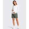 image:imageG4Free ShiftReady Maternity Work Shorts with Pockets Over The Belly Pregnancy Summer Office ClothesGray Sage