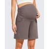 image:imageG4Free ShiftReady Maternity Work Shorts with Pockets Over The Belly Pregnancy Summer Office ClothesTaupe
