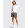 image:imageG4Free ShiftReady Maternity Work Shorts with Pockets Over The Belly Pregnancy Summer Office ClothesTaupe