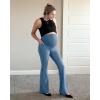 image:imageG4Free Womens BareFeel Maternity Flare LeggingsBlue Gray
